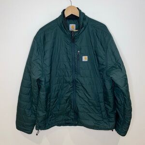 Carhartt‎ Rain Defender Insulated Relaxed Fit Green Jacket Men’s XL Lightweight